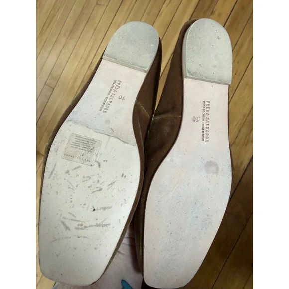 Freda Salvador Jada velvet square toe ballet flat in dijon mustard - Picture 5 of 11